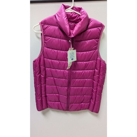 Uniqlo Pink Ultra-Light Down Feather Puffer Vest - Picture 1 of 2